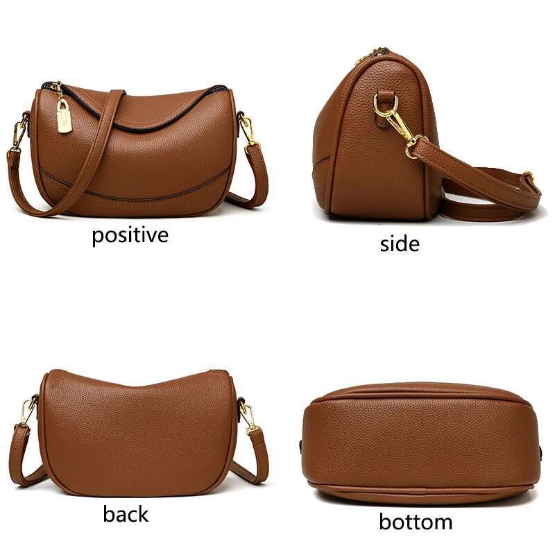 2024 New Fashion Retro Dumpg Bag High Quality Soft Leather Women's Shoulder Bags Trendy Designer Girl Messenger Bolsas Wallet