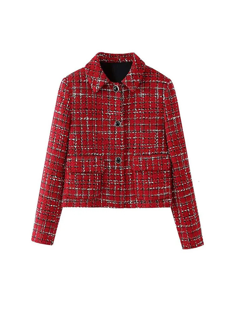 Plaid Knit Contrast Women Jacket Set A Line High Waist Lady Mini Skirt Suit 2024 Fashion Autumn Christmas Slim Female Top Sets 241225