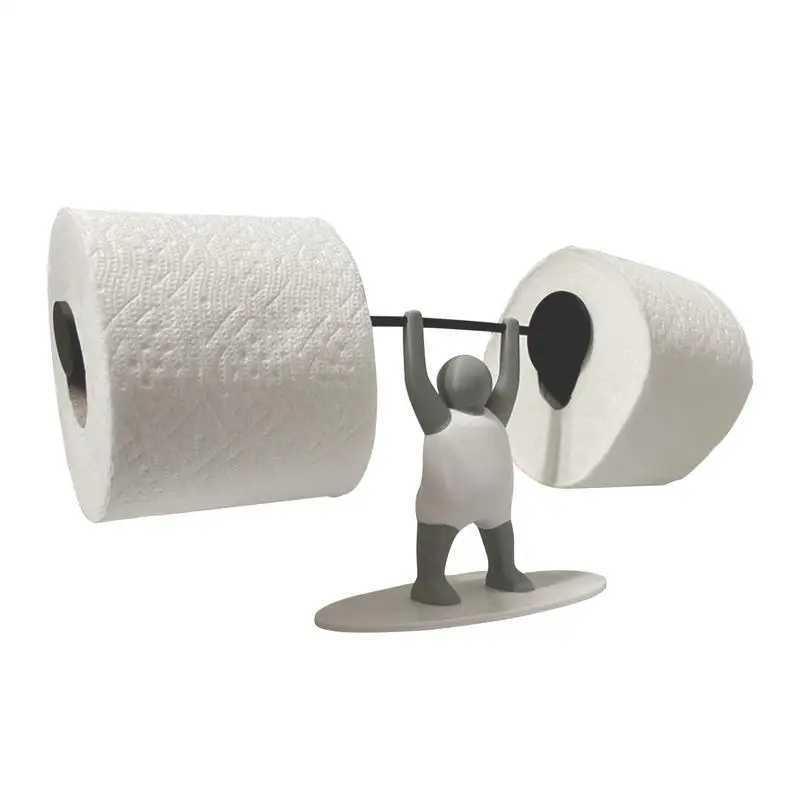 Weight lift toilet tissue holder toilet roll paper holder 3D printing unique novel and interesting Bathro paper holder Y250107