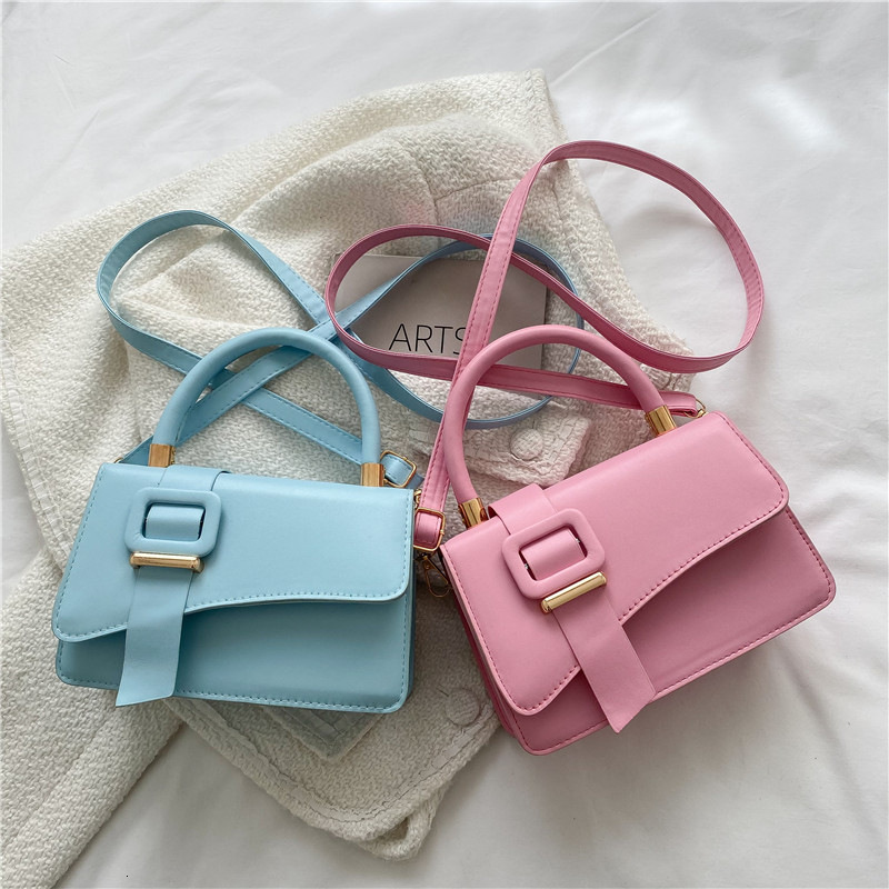 New Fashion Designer Crossbody Bag For Women Single Shoulder Outdoor Casual Handbag Solid Color Square Bag