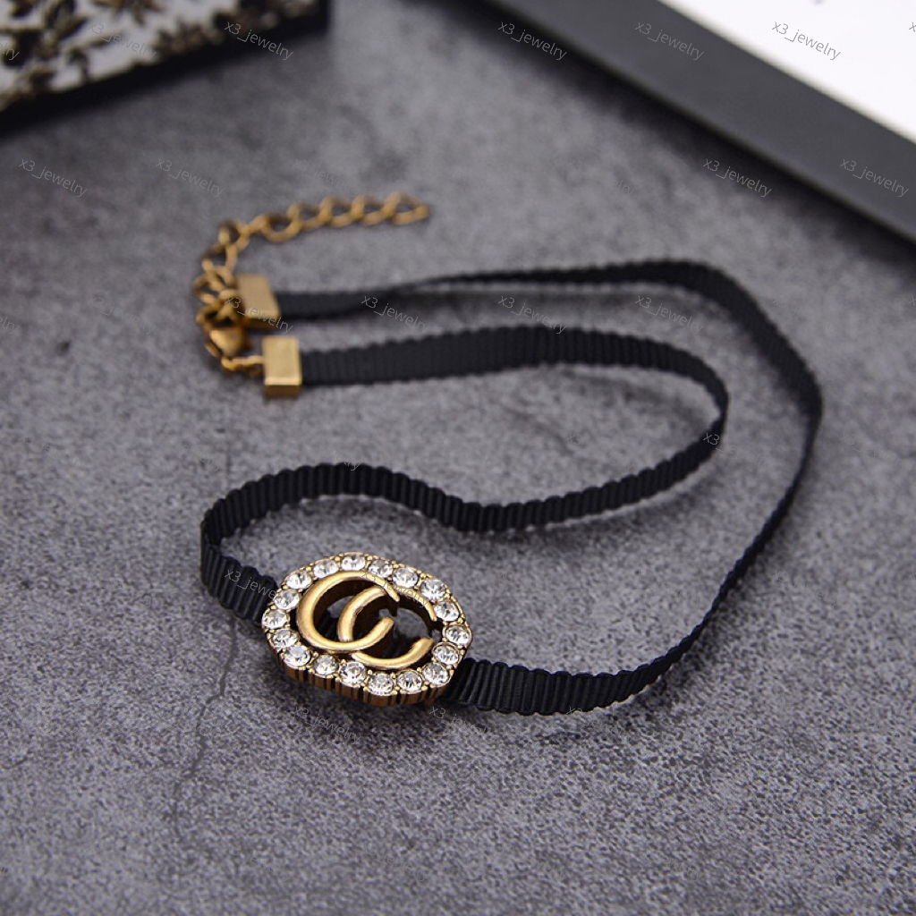 Brass letter designer necklace, fashion gift designer necklace, women's Valentine's Day wedding party gift jewelry