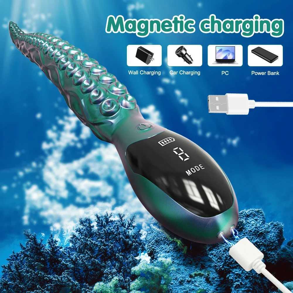 Anal Vibrator for Male Prostate Massager Butt Plug Vibrating Soft Silicone Balls Adult Erotic Sex Toys Women Men Gay gbamboo2017