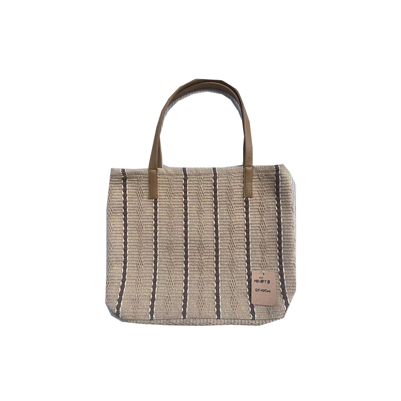 Classic Knitted Linen Messenger Bag - Durable Eco-Friendly Design