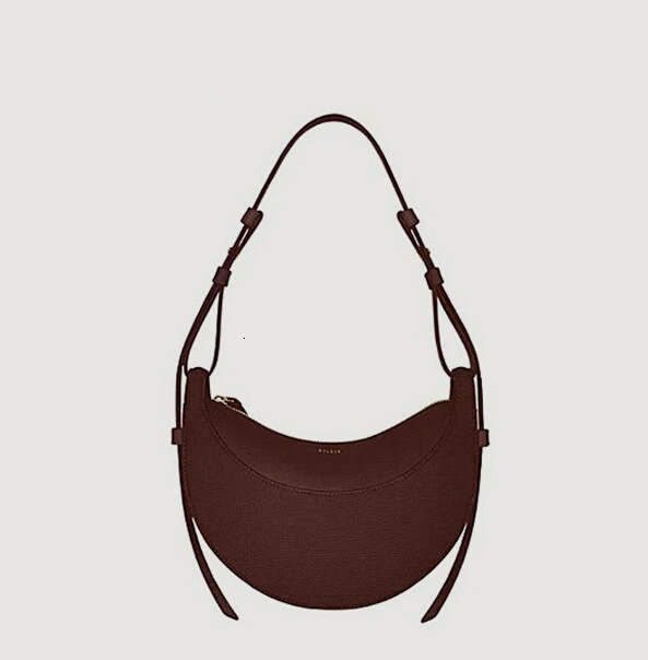 Women's Bags handbag New Women Crossbody Retro Fashion Black Leather Crescent Lightweight Design Ladies Shoulder Bag