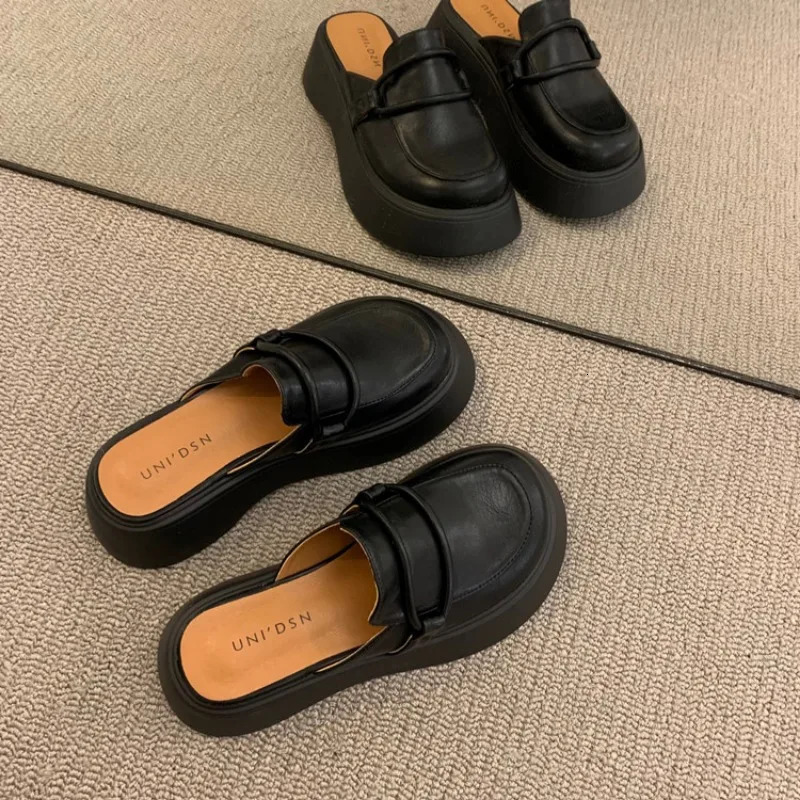Women Slippers Platform Mules Shoes Fashion Slides Dress Sandals Summer Pumps Party er Flip Flops Mujer Zapatillas 250107