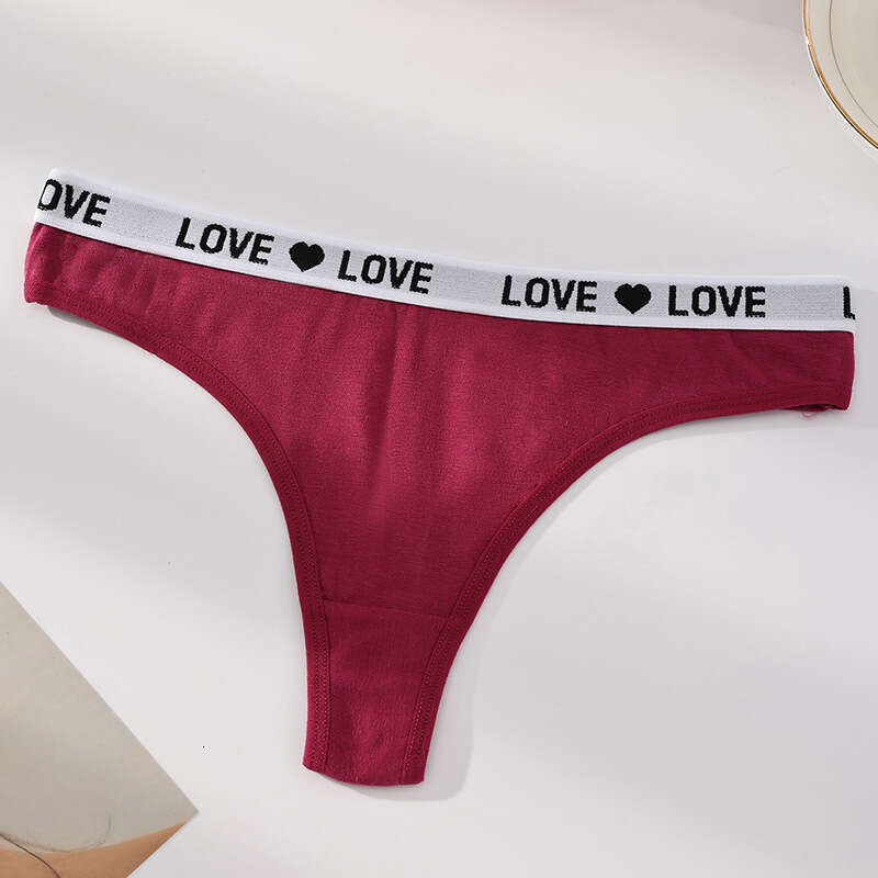 Foreign Trade European And American Style Thong Women's Triangle Pure Cotton Sexy T-Shirt Yoga Fiess Underwear