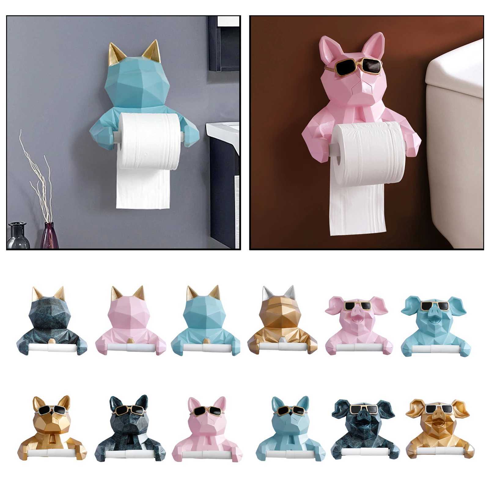 Nordic wall mounted toilet paper holder tissue holder kitchen decoration metal bathroom holder accessory storage Y250107