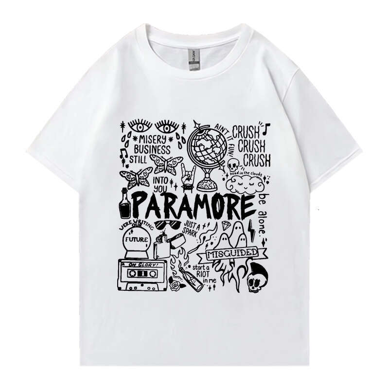 Rock band Paramore Doodle art journey album t-shirt