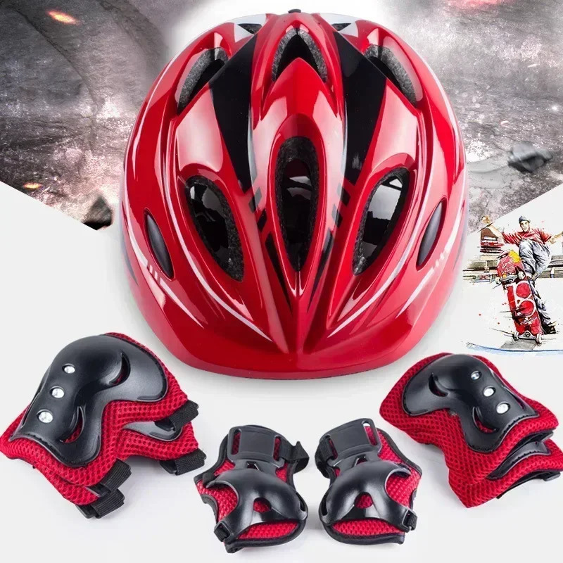 Helmet Knee Elbow Wrist Pads Toddler with Protective Gear Setfor Kids Bike Bicycle Cycling Skateboard Scooter Skating 250106