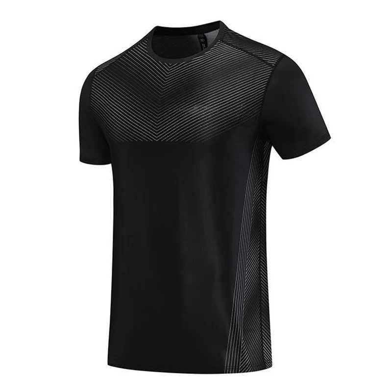 Mens Summer O-neck Short sleeved Top Quick drying Sports T-shirt Mens Fitness Training T-shirt Fitness Running T-shirt M250108