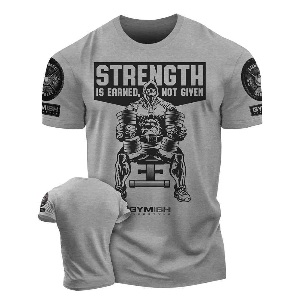 3D mens printed training T-shirt fun gym short sleeved T-shirt elastic breathable top M250411