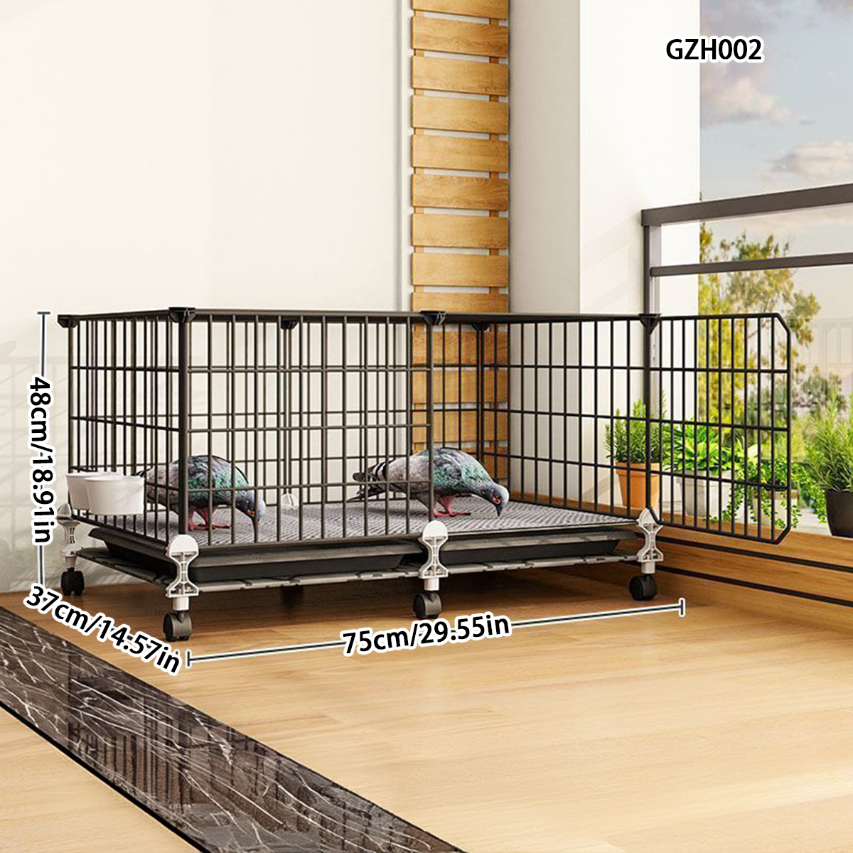 Triple Layer Big Capacity Household Birdcage for Pigeons, Parrots, and Hens