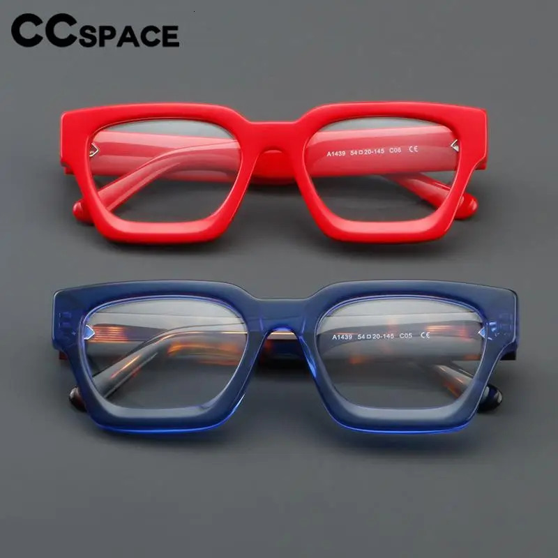 56992 Vintage Universal Prescription Spectacles Frame Lady Square Acetate Optical Glasses Frames Trend Transparent Eyewear 250107