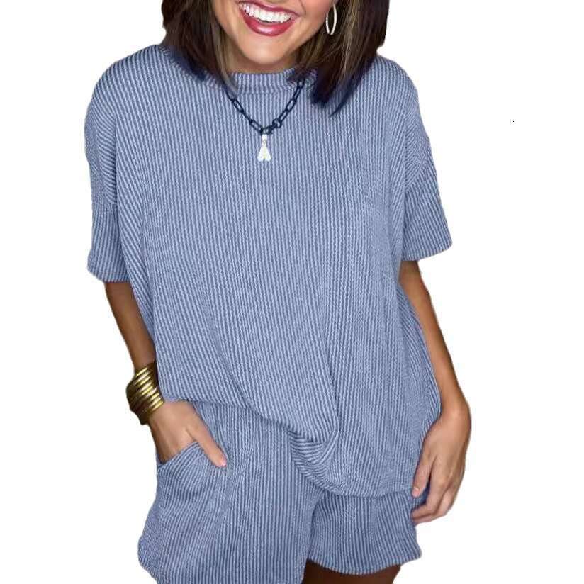 New European And American Trade Short Sleeved Casual Suit