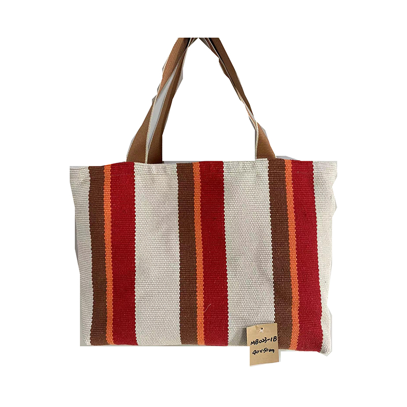Vintage Handmade Coarse Cotton Shoulder Tote Bag