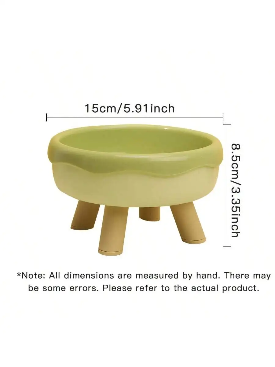 175691 Ceramic cat bowl, natural material, fired at high temperature, solid and smooth, easy to clean and non-toxic