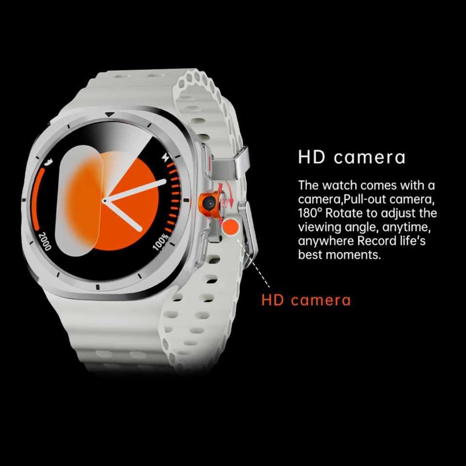 S7 Ultra 4G Smart Watch 1.6 Amoled Android 9.0 System Rotary Camera GPS WIFI App Download Global Calling SmartwatchXJ250108