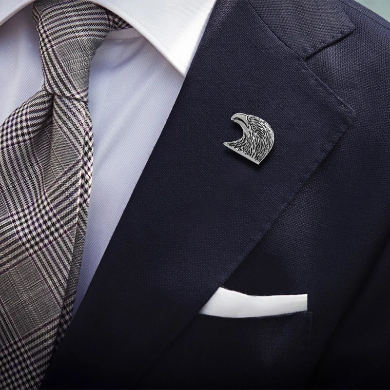 KFLK Fashion Eagle Brooch Pins Exquisite Brooches For Women Mens Costumes Badge Brooch Jewelry Wholesale 241230