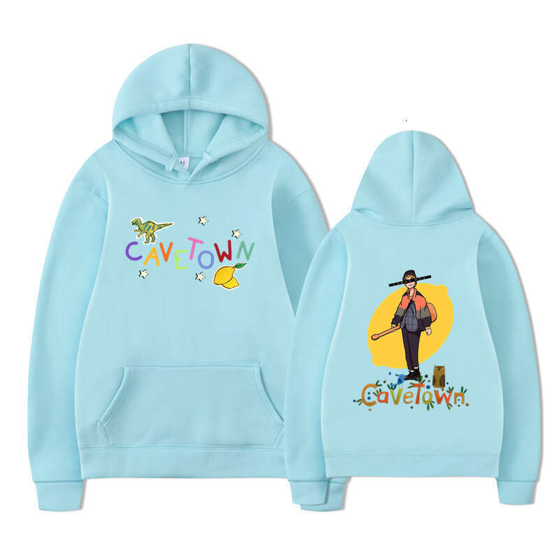 Autumn and winter CAVETOWN print trend loose hoodie hip-hop high street versatile hooded jacket casual