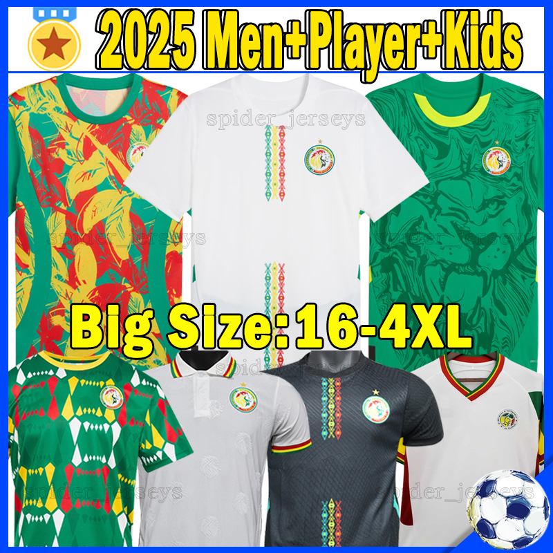 24 25 Senegal national football team Soccer Jerseys 2024 2025 Fans Player Version DIA SARR MANE DIOUF MENDY SARR GUEYE Mendy Football Shirts Men Uniforms kids kits