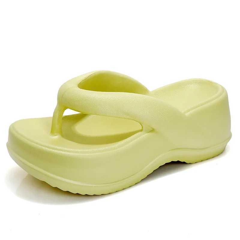 New Arrival Eyriphy platform flip cover summer thick soled womens sandals outdoor beach slides bathroom family shoes comfortable soft soled slides T25