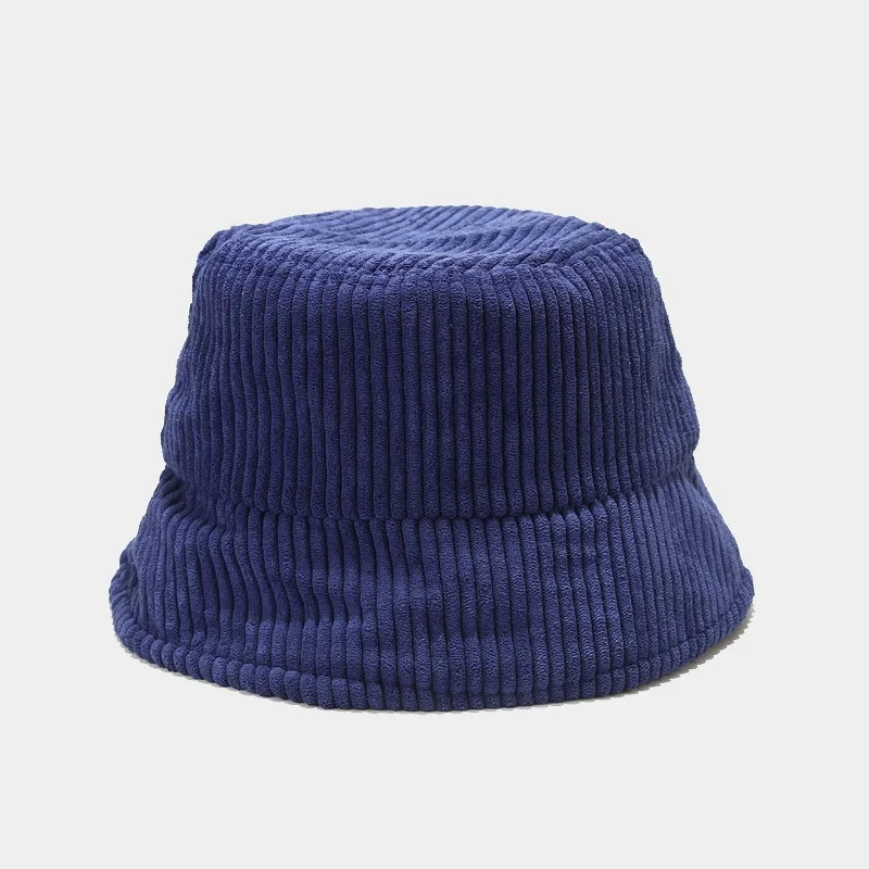 Spring Autumn Corduroy Bucket Hat Solid Color Women Men Fisherman Hat Hip Cap Foldable Bob u Panama Fishing Cap 250107