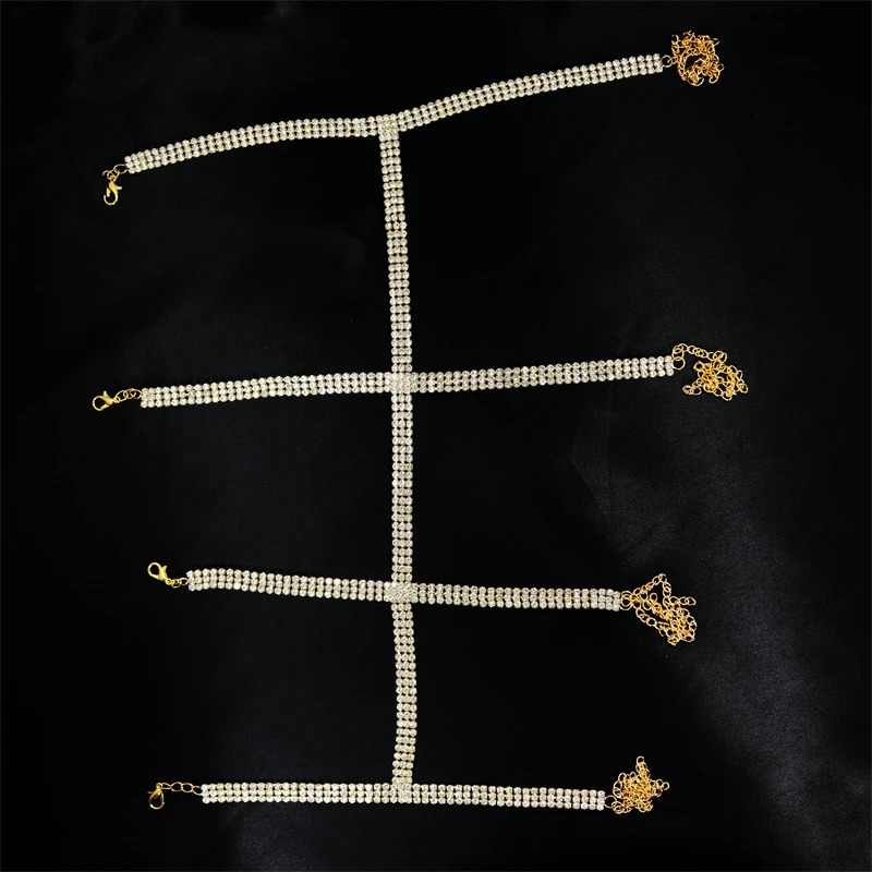 Fashion Sexy Glitter Rhinestone Thigh Chain Bikini Jewelry Leg Chain For Women Fashion Personality Leg Chain Party 250107