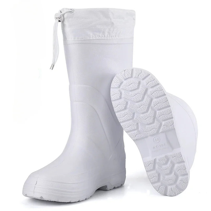 Mens Rain Boots EVA Non-slip Boots Winter Warm Waterproof Shoes Male Platform Snow Boot Outdoor Fishing Shoes Women Rain Shoes 250106