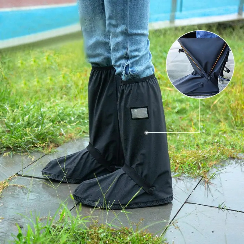 Waterproof Shoes Cover High Tube Outdoor Rain Boots Anti Slip Fishing Boots Wear-resistant Rain Shoes Cover Motorbike Cycling 250106