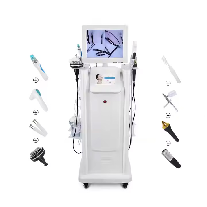 Scalp Detection 8in1 High Frequency Hair Follicle Detection Hair Analyzer Machine Scalp Hair Analyzer Scalp Care Equipment