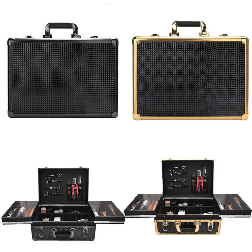 2024 New Hair Salon Hairdressing Tool Suitcase Hairdresser Scissors Comb Storage Case Professional Barbershop Styg Accessory