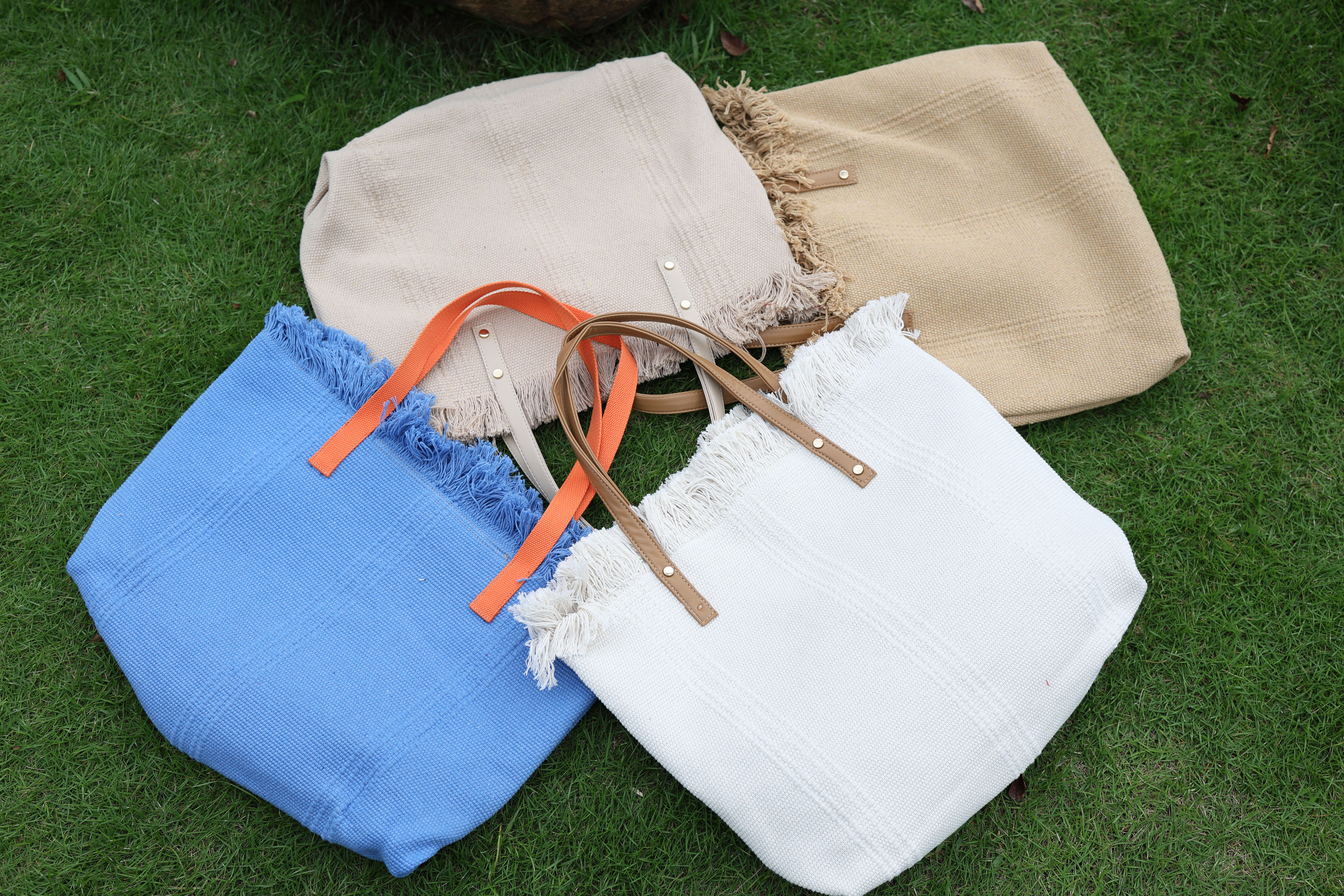 Handwoven Old-Style Coarse Fabric Crossbody Bag