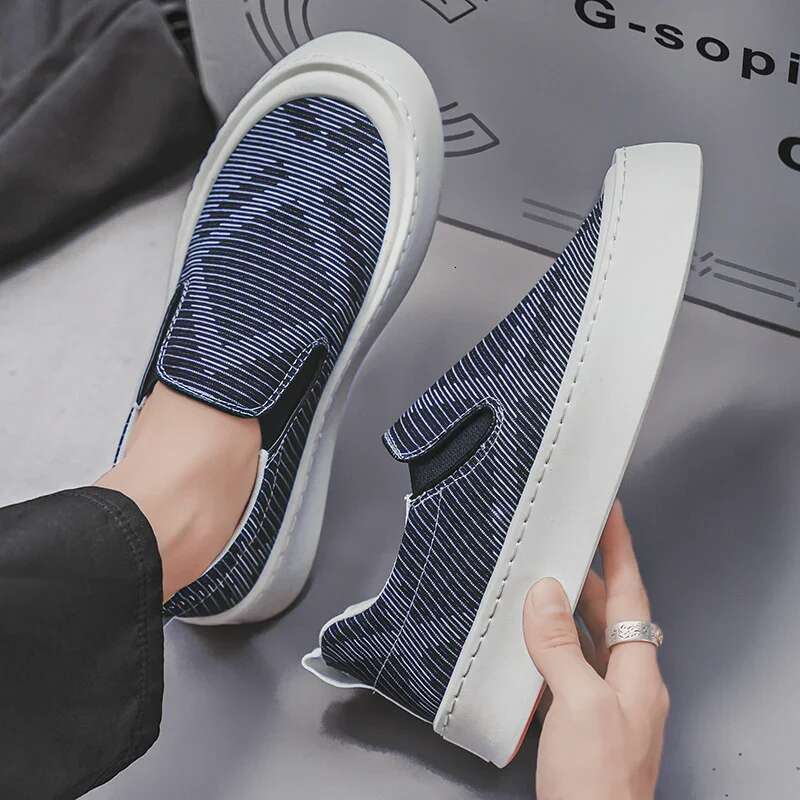 Ddmyoutdoor China Domestic Slip On Men S Canvas Casual Sneakers Autumn Fashion Comfortable Breathable Skateboard Shoe Anti Man Vulcanization Shoes