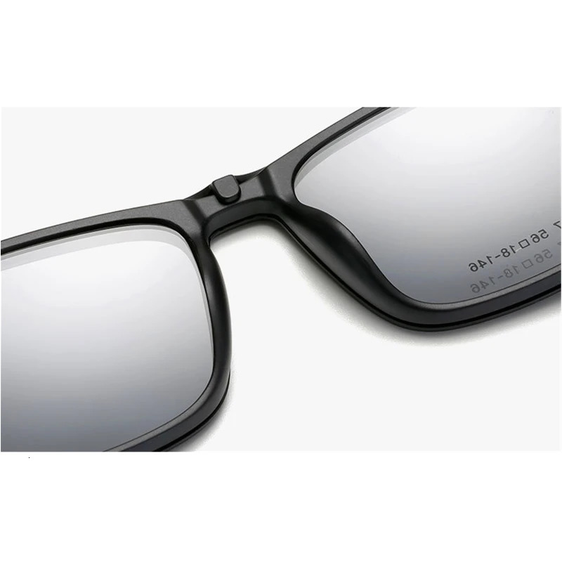 15 Polarized Magnetic Sleeve Glasses Frame Male Ultralight Myopia Square Frame Female Optical Prescription Sunglasses 12147 250107