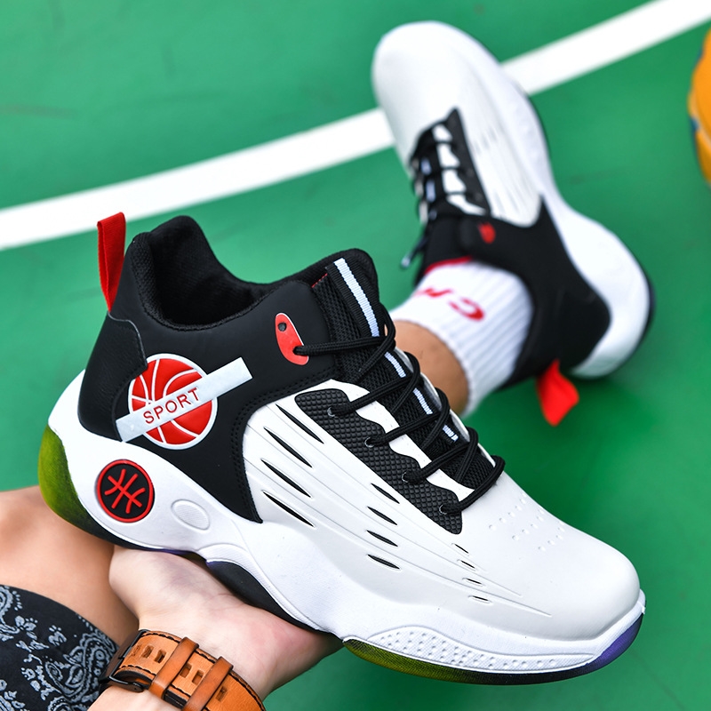Basketball sports shoes men spring and autumn new shoes Korean version of the trend running shoes casual breathable comfortable basketball shoes men