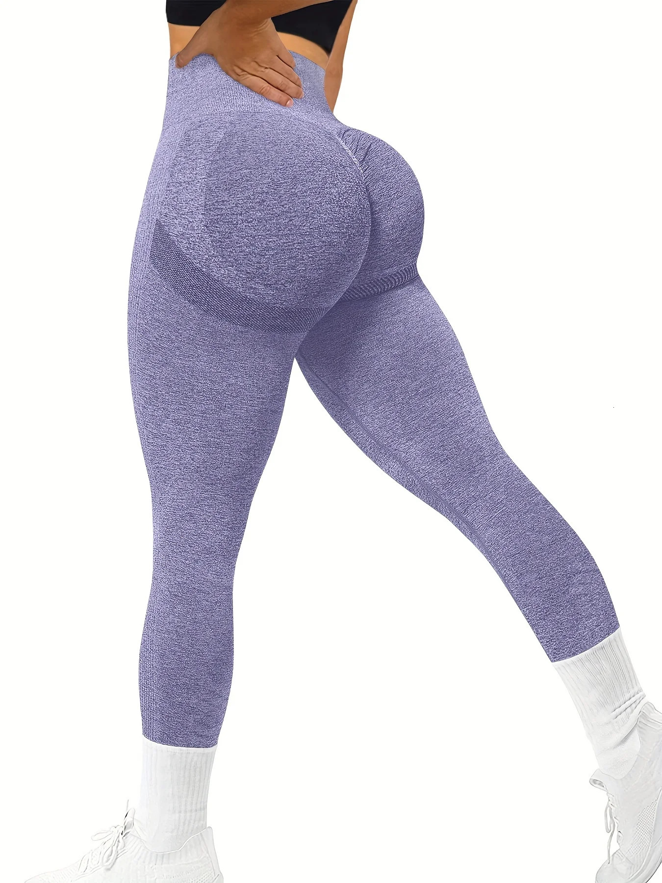 Seamless Butt Lifting Workout Leggings for Women High Waist Yoga Pants Compression Contour Tights 241231