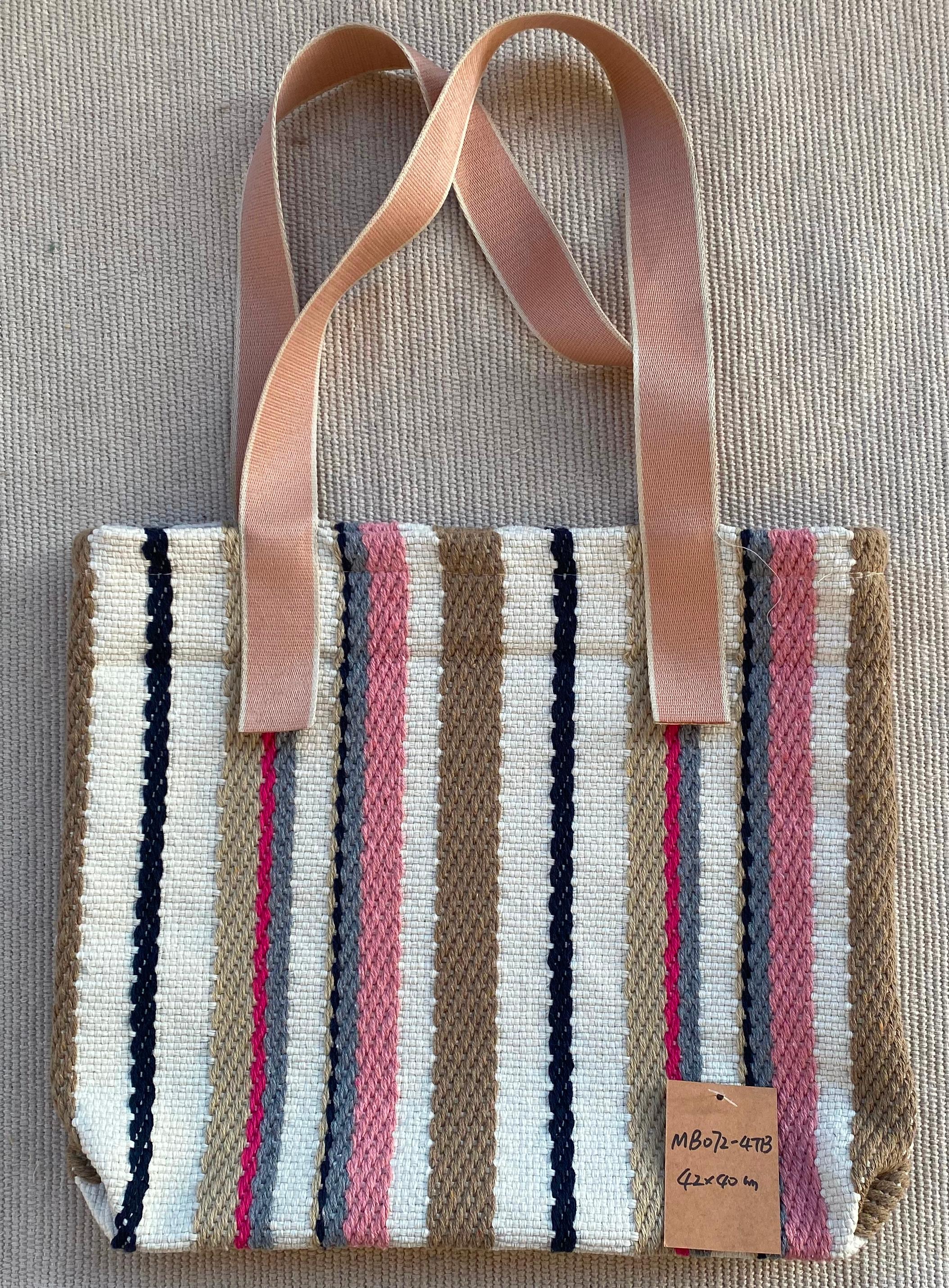 Handwoven Linen Crossbody Bag - Classic Old-Fashioned Texture