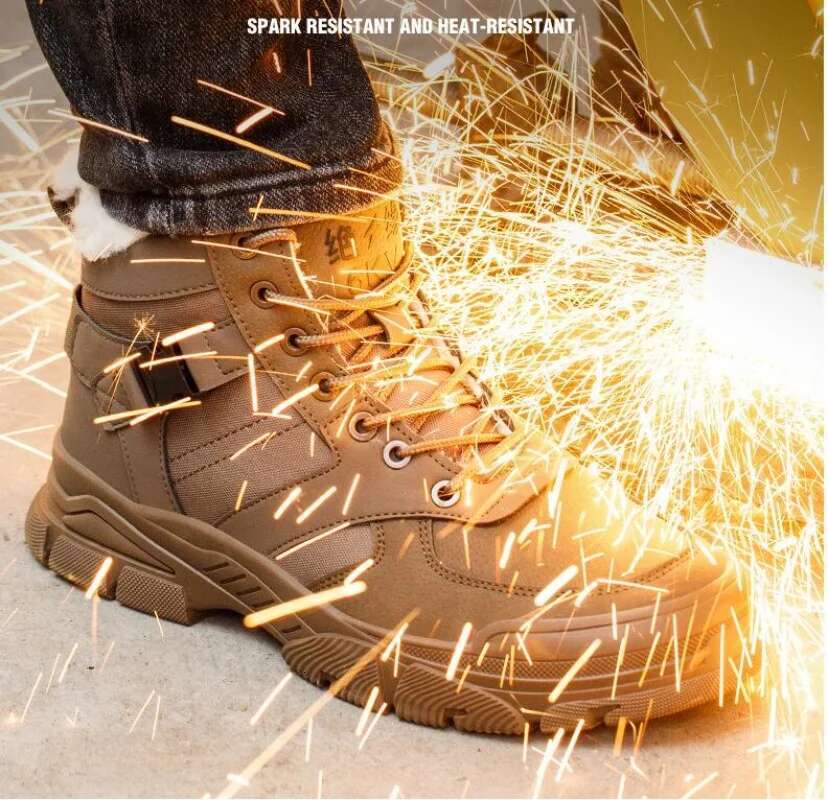 Ddmyoutdoor China Domestic Safety Men Plush Warm Winter Steel Toe Work Indestructible Shoes Puncture Proof Snow Boots