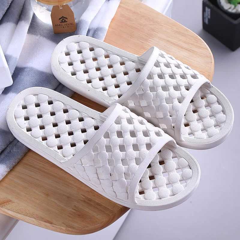 New Arrival Leak proof summer mens leisure platform fashionable indoor simple color bathroom rubber soft bottom slider T250108