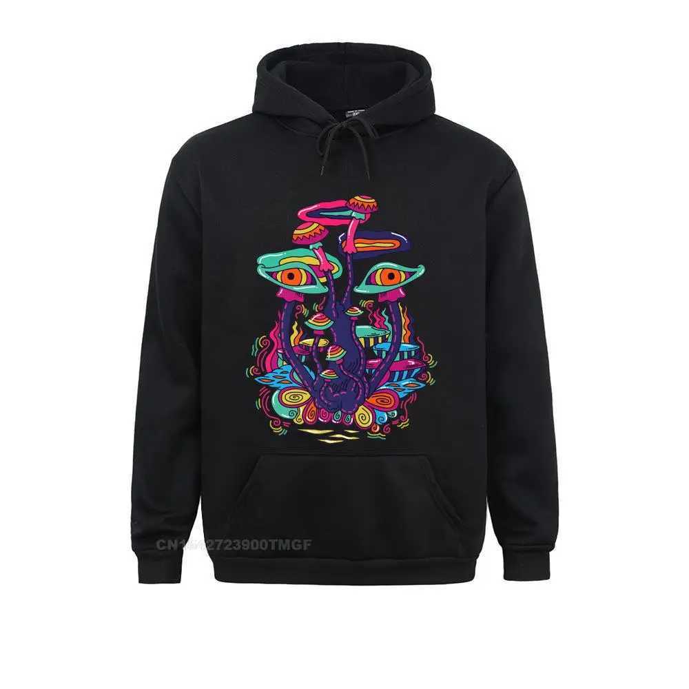 Trippy psychedelic mushroom eye sweatshirt crazy long sleeved new design mens hoodie April FOOL Day W250108