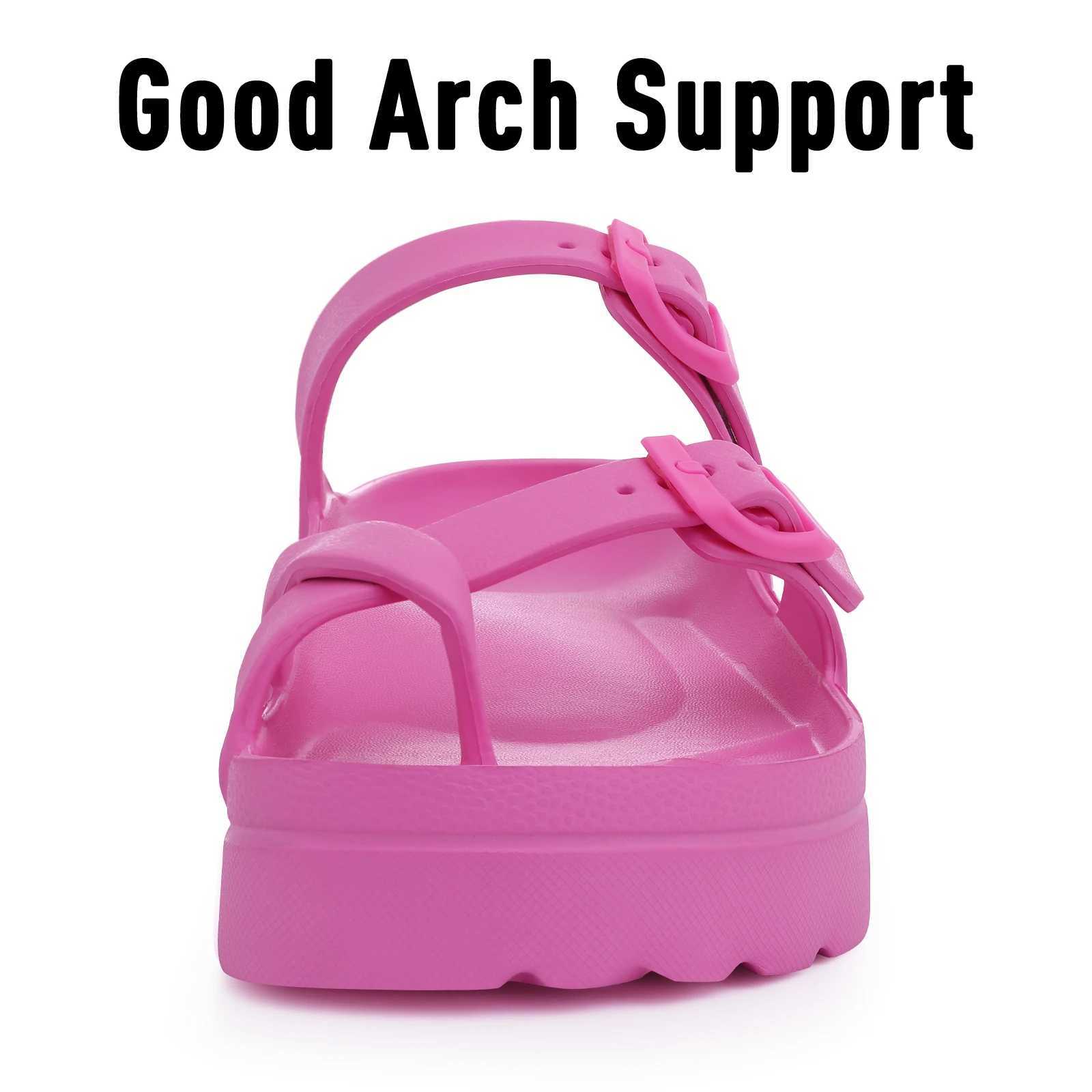 New Arrival Kimdi Classic Platform Sandals Womens Fashion EVA Underwear Stand with Arched Support Deep Heel Cup Slide Outdoor Beach Shoes 4cm T250108