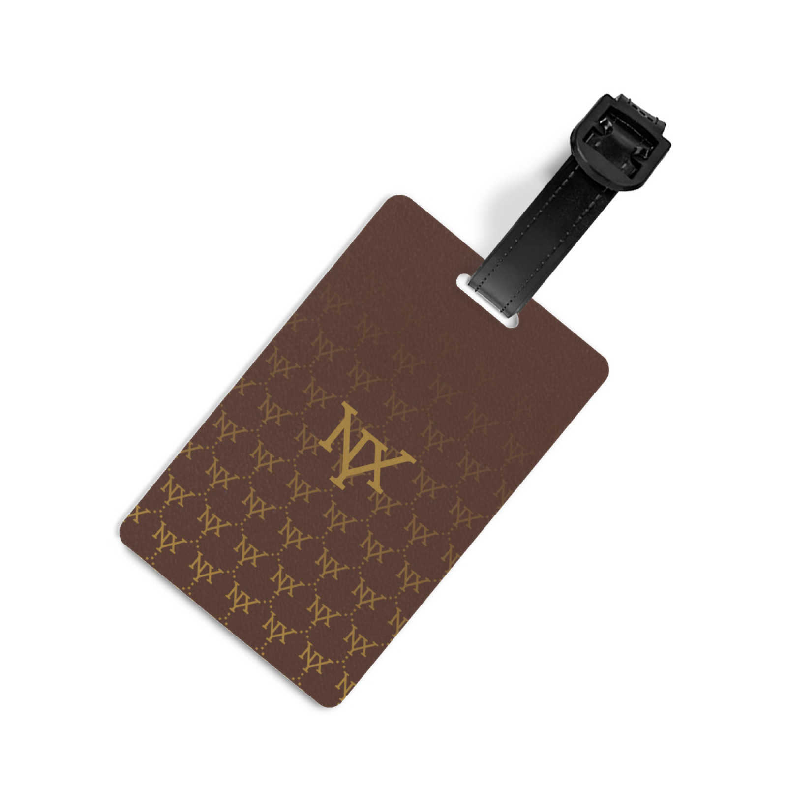 NXY Portable PU Leather Luggage Tag Suitcase Identifier Label Baggage Board Bag Tag Name ID Address Holder Travel Passport Card
