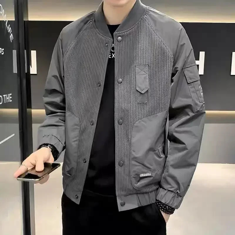 Mens Baseball Jackets In Male Coats Stylish Y2k er Fast Delvery Joker Cold Vintage Clothes Offer Trendy 250107