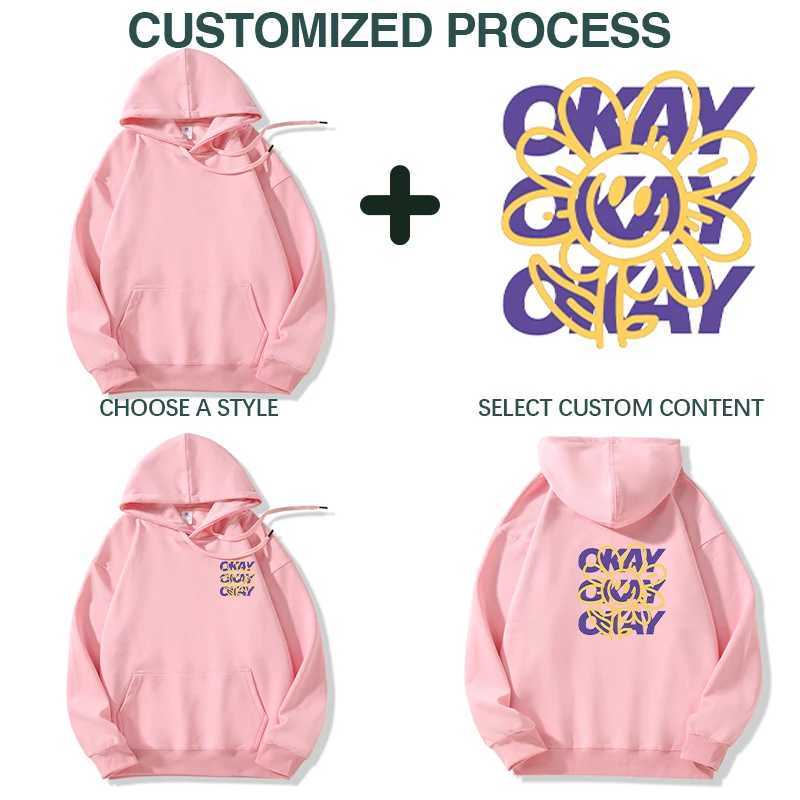 New Solid Color Mens Super Loose Hoodie Solid Color Fashion Crewneck Hoodie Casual Loose Sportswear W250108