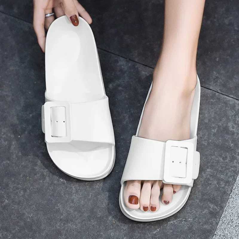 New Arrival Womens flat shoes slider comfortable slider womens soft sole cold couple summer shoes T250108