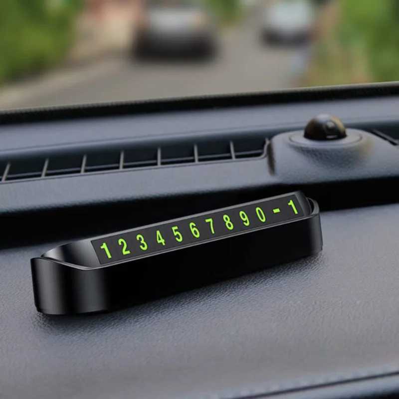 Interior Decorations Luminous Car Temporary Parking Card Phone Number for Mini One Cooper R50 R52 R53 R55 R56 R60 R6 H250108