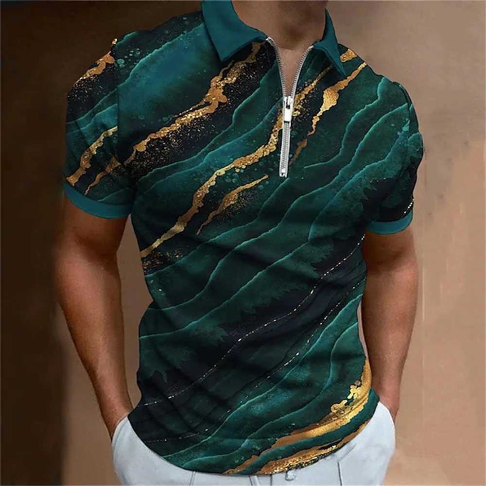 2024 Waves Mens Shirts High Quality Polo For New Golf Wear Short Sleeve Shirt Man 2023 Summer Casual Mens Designer Clothes TopsXJ250108