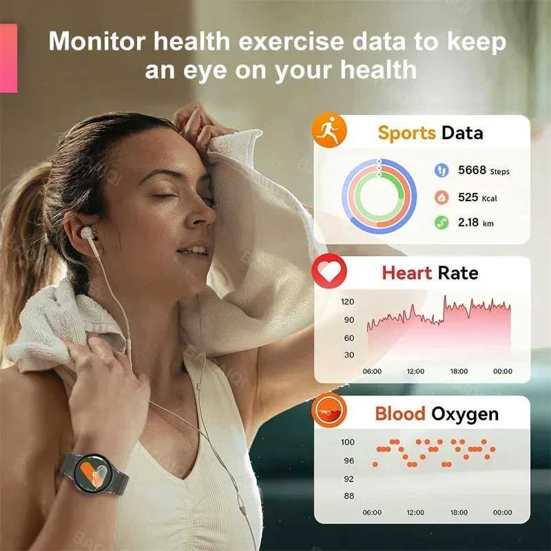 Fashion Galaxy 7 Ultra Smart Watch GPS Sports Track AMOLED Sn HD etooth Call Fiess Tracker Heart Rate SmartwatchXJ250108