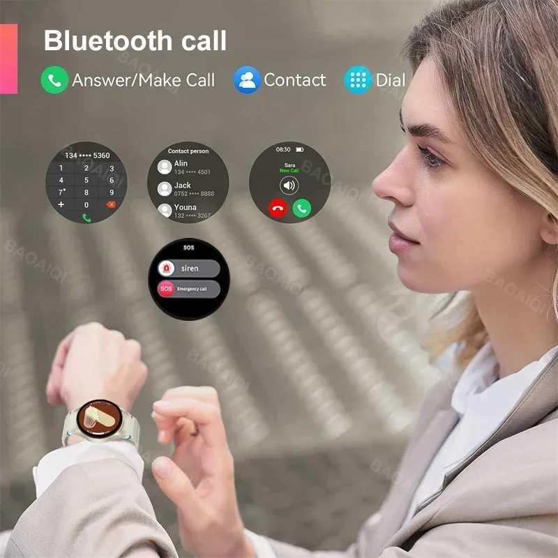 Fashion Galaxy 7 Ultra Smart Watch GPS Sports Track AMOLED Sn HD etooth Call Fiess Tracker Heart Rate SmartwatchXJ250108