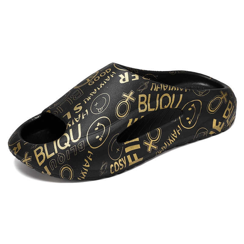 fashion designer sandals women men slippers slides black white Graffiti gold indoor outdoor sandal slipper slide trainers sneakers casual shoe